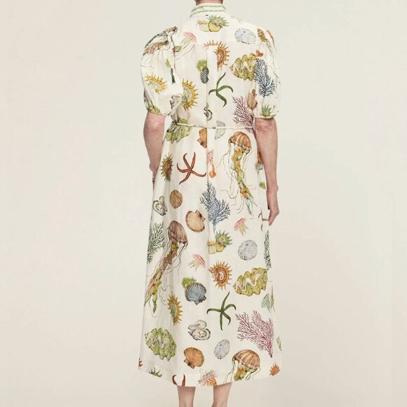 Alemais White Floral Midi Dress - Picture 2 of 13